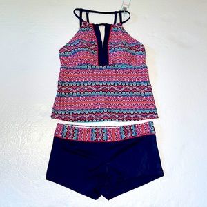 SouthPoint ladies 2 piece shorts swimsuit